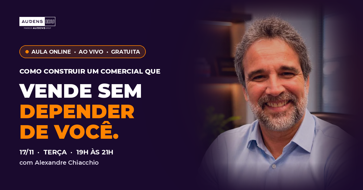 Aula Gestão de Vendas com Alexandre Chiacchio